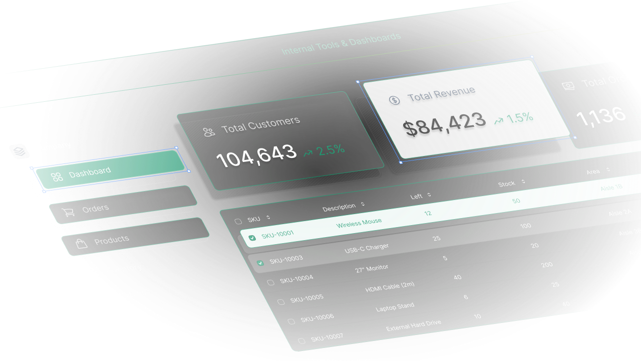 Internal Tools & Dashboards